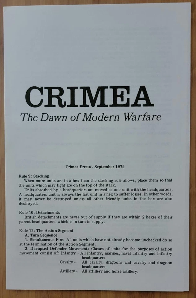 GDW Crimea El amanecer de la guerra moderna 1975 (w2) Foto 2 de 4