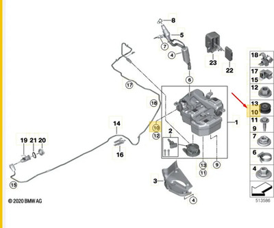 BMW 2 Gran Coupe F44 SCR-System-Entkopplungselement 16198741745 NEU Original