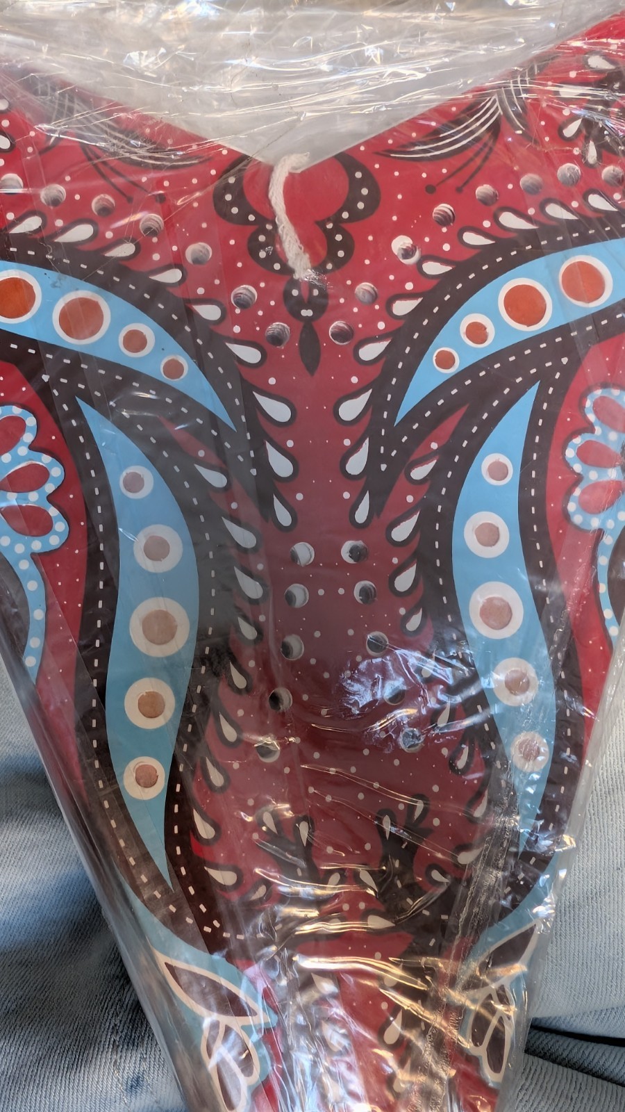 SEALED 5 PACK 24" Red Black BLOOM Blue Illuminated Paper Star Lantern Lampshade