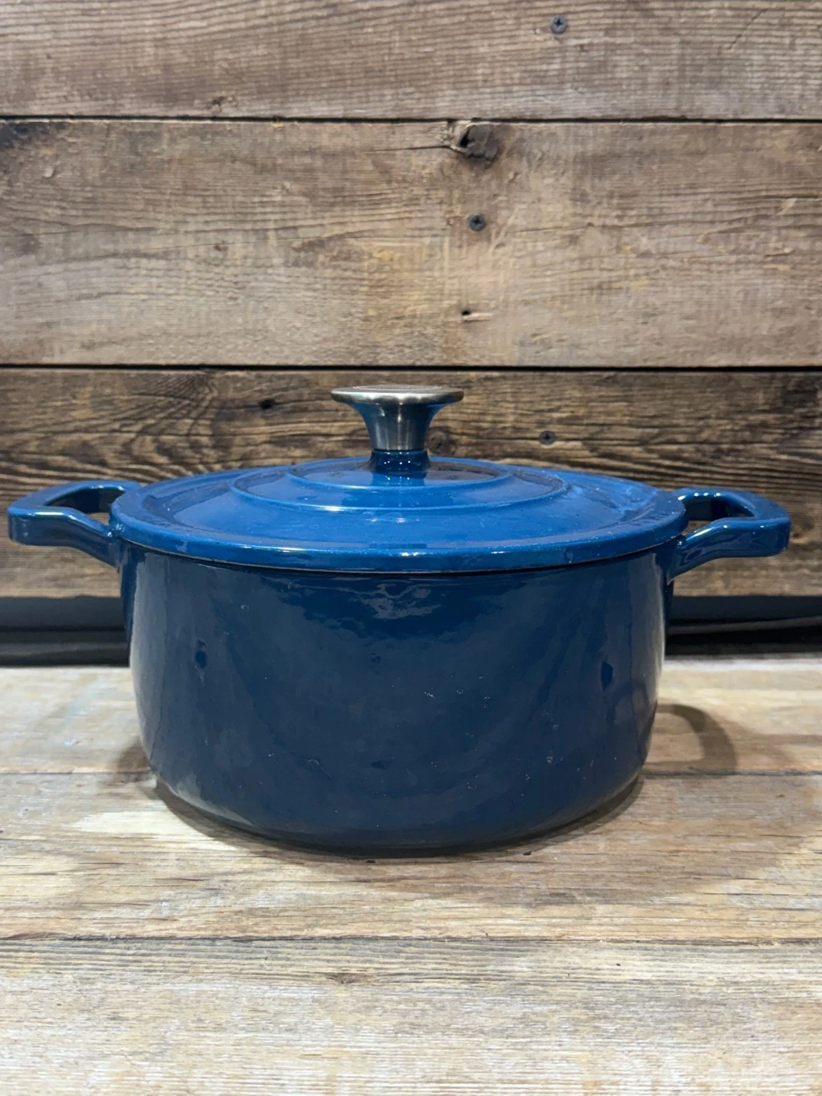 Food Network, 5 Quart Enameled Cast Iron, Dutch Oven, Blue Ombre