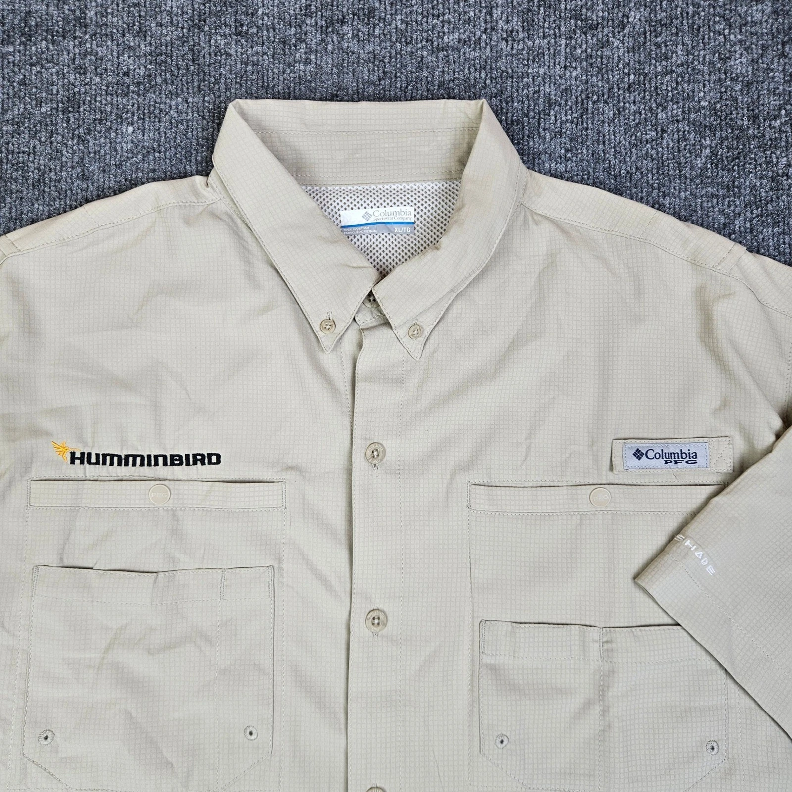 Columbia PFG Tamiami II Humminbird Fishing Shirt Mens XL Short Sleeve Omni-Shade
Opens in a new wind