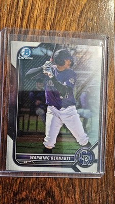 2022 Bowman Draft Chrome Warming Bernabel #BDC-179 Rockies