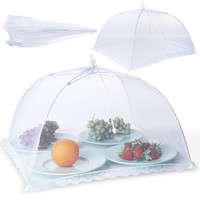 Fliegenhaube Abdeckhaube FüR Lebensmittel Abdeckung Netzabdeckung 45X45 Cm