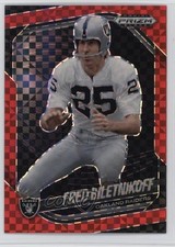 2025 Panini Prizm Black Red Power Prizm 41/75 Fred Biletnikoff #109 HOF 19l7