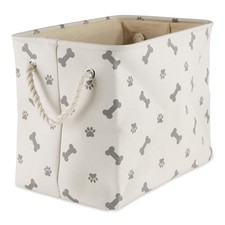Bone Dry Pet Storage Collection Paw and Bone Print, Medium Rectangle, 16x10x1...