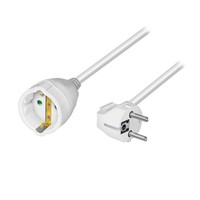 Logilink VerläNgerungskabel 5M Stromkabel Strom Netz VerläNgerung Kabel Weiß