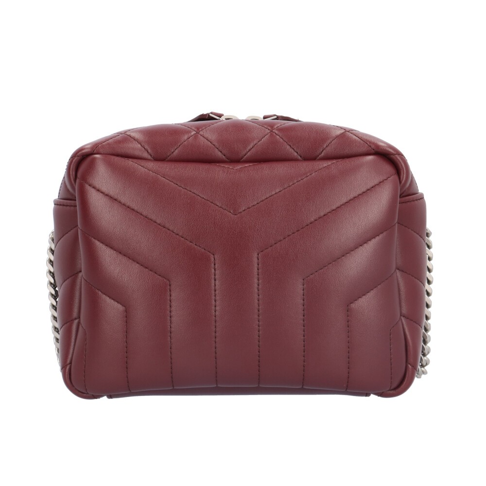 Borsa a tracolla SAINT LAURENT corpo incrociato 574102 pelle catena Lulu usata