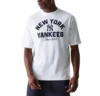 New Era New York Yankees MLB Heritage Oversized T-Shirt Herren Weiß 48068