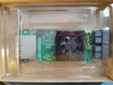 HighPoint SSD7184 8x U2 or M2 RAID Controller or 4x gpu/nic Gen3 x16 Plx switch