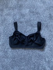 Glamorise MagicLift 1080 Bra 44C Black Seamless Wirefree T-Shirt Bra NWOT