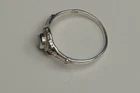 Vintage Sterling Silver Mother of Pearl Ring Size 6 Bohemian Rope Filigree 925