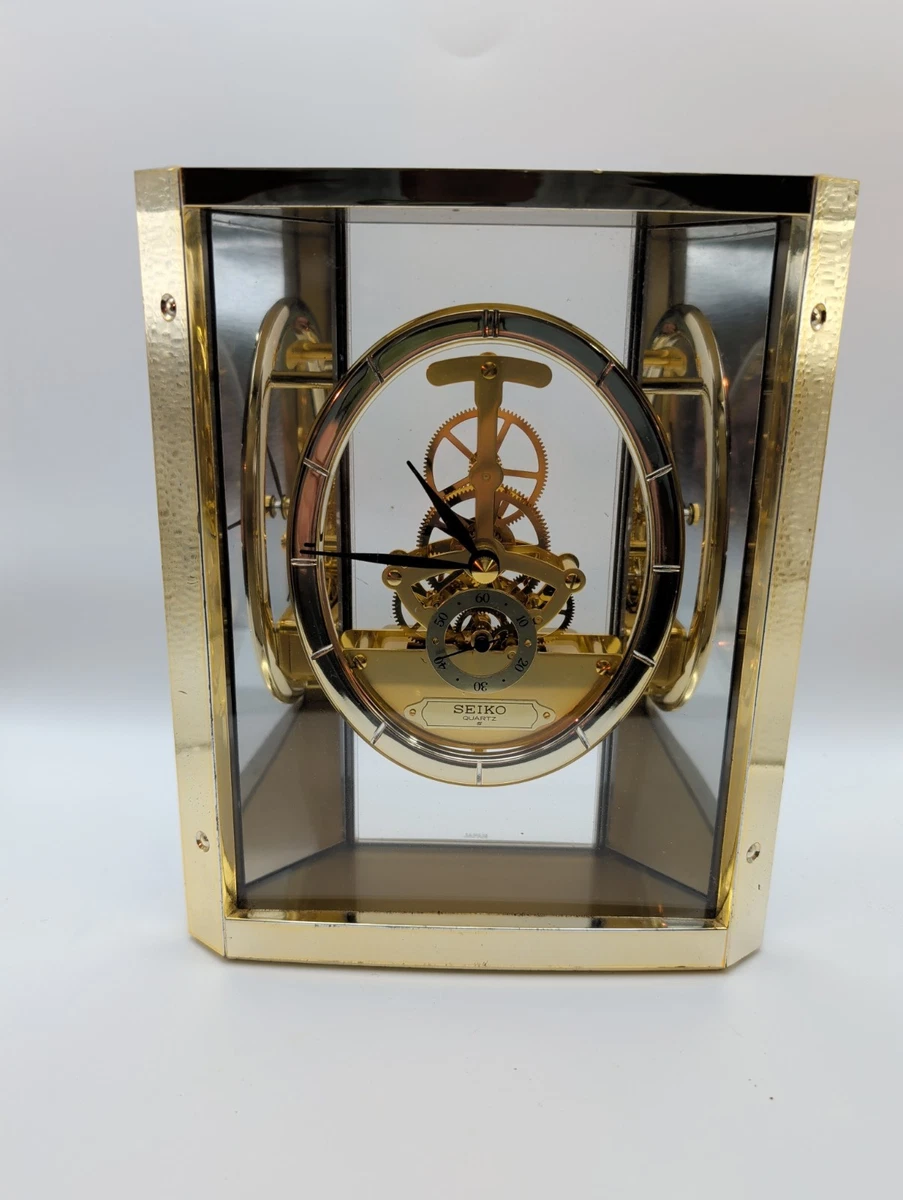 Seiko Crystal Clock In Collectible Shelf, Mantel Clocks (1970-Now