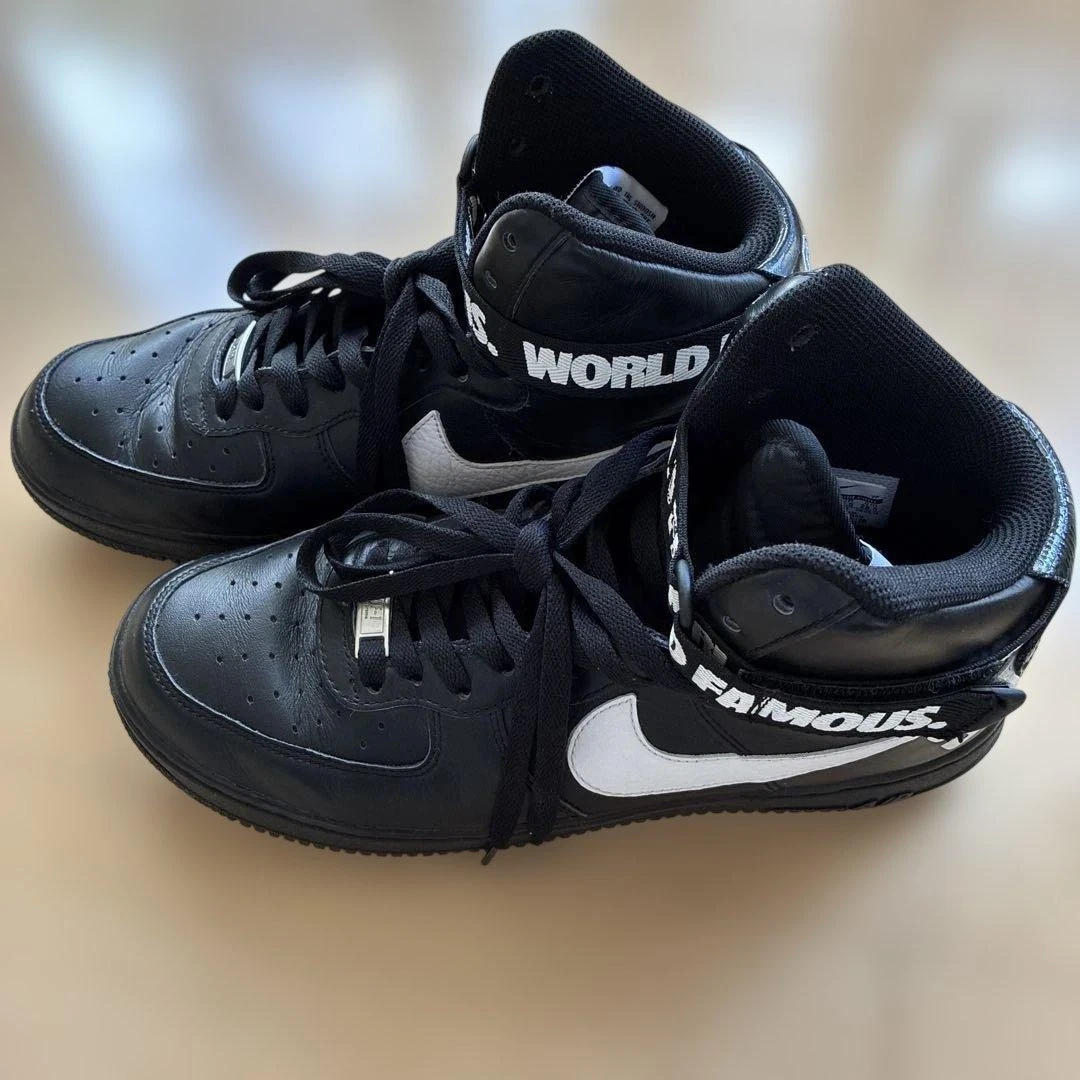 Nike Air Force 1 Supreme High Black | eBay
