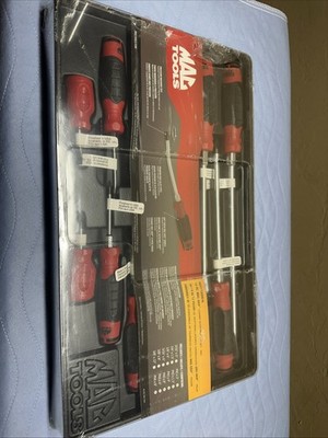 Mac Tools 12 Piece Matt Grip Combo Screwdriver Set Red