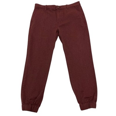 Levi s Jogger Trousers Men s 32W 27L Burgundy Elastic Cuff Casual Chinos
