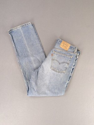 Levi's Jeans 630 Vintage 90s W38 L34 Bleu Orange Tab Real Original Distressed