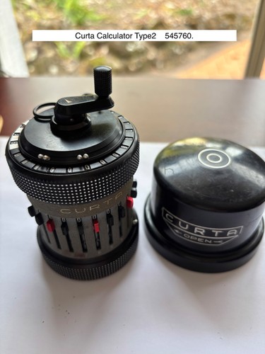Curta Type II Vintage Mechanical Calculating Machine Serial Number 545760
