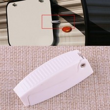 RV Camper Trailer White Rounded Baggage Door Clips Compartment Catch Holder A1