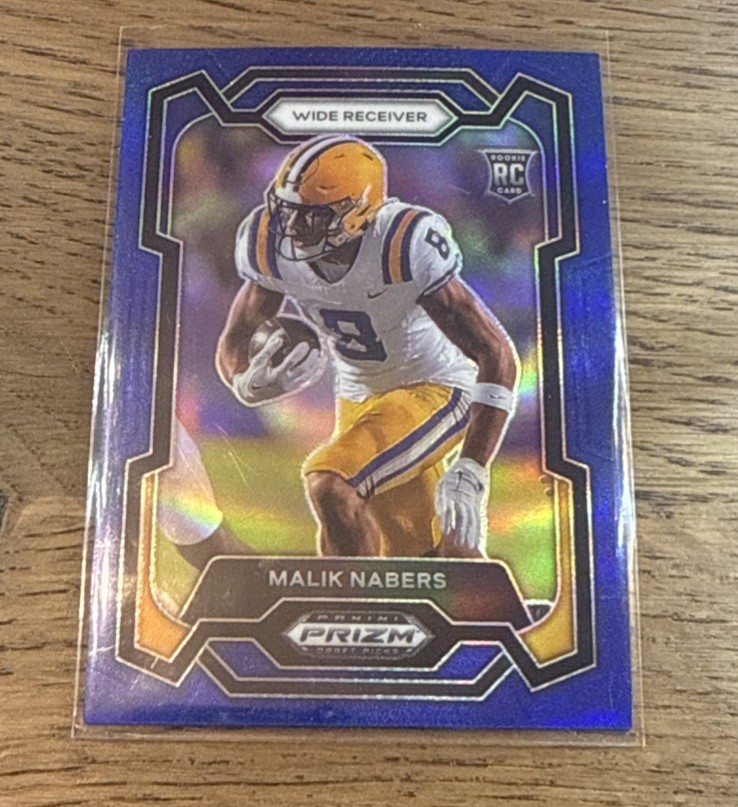 2024 Panini Prizm Draft Picks - Malik Nabers #109 Blue Prizm /199 (RC)
