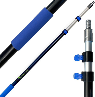 Pro 5-To-12 Foot Telescoping Extension Pole (3-Stage), Lightweight Anodized Alum