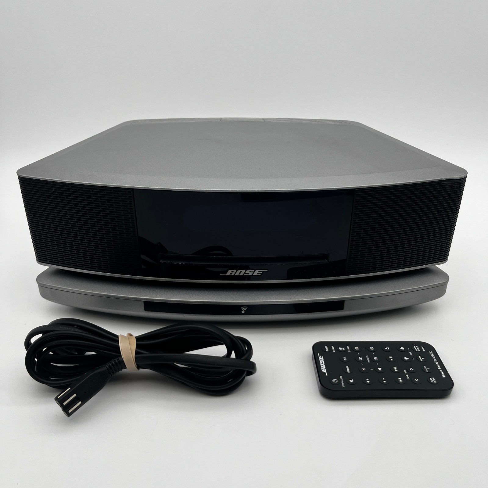 Bose Wave SoundTouch IV Music System w/ WiFi Bluetooth Pedestal Platinum Silver
