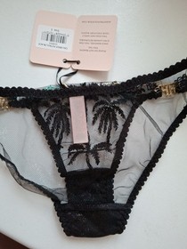 AGENT PROVOCATEUR CALI Petrol/Black BRIEF SIZE AP 1 X SMALL UK 6-8 BNWT 