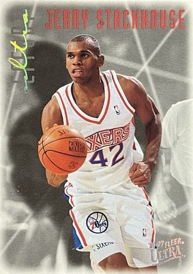 1996-97 Fleer Ultra Elite Effort JERRY STACKHOUSE Philadelphia 76ers