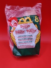 McDonalds Tarzan On Video Happy Meal Toy 8 Kala and Baby Tarzan Sealed New 2000