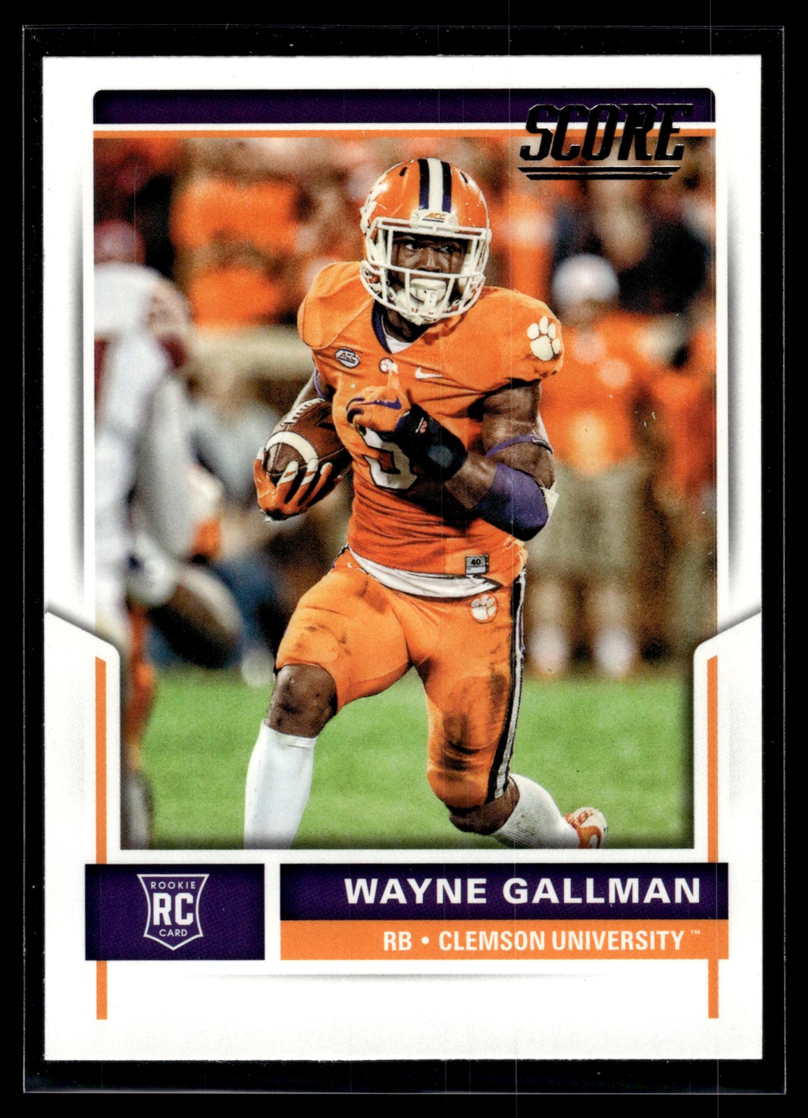 Wayne Gallman 2017 Score Card #383