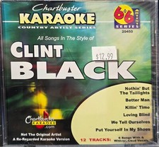 20450 CLINT BLACK   CHARTBUSTER KARAOKE LOT MI LAST