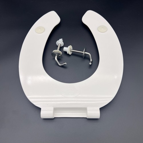 Premium Heavy Duty Open Front Duroplast White Children Toilet Seat Junior Seat - Picture 3 of 8