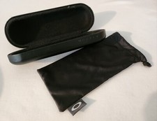 Oakley Black Hard Clamshell  Soft Cloth Sunglasses Eyeglasses Case