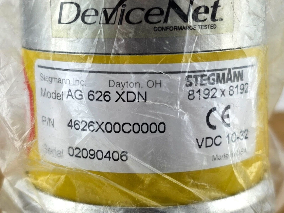NEW Stegmann AG626XDN Absolute Encoder, DeviceNet, 4626X00C0000, AG626 - Image 2 of 4