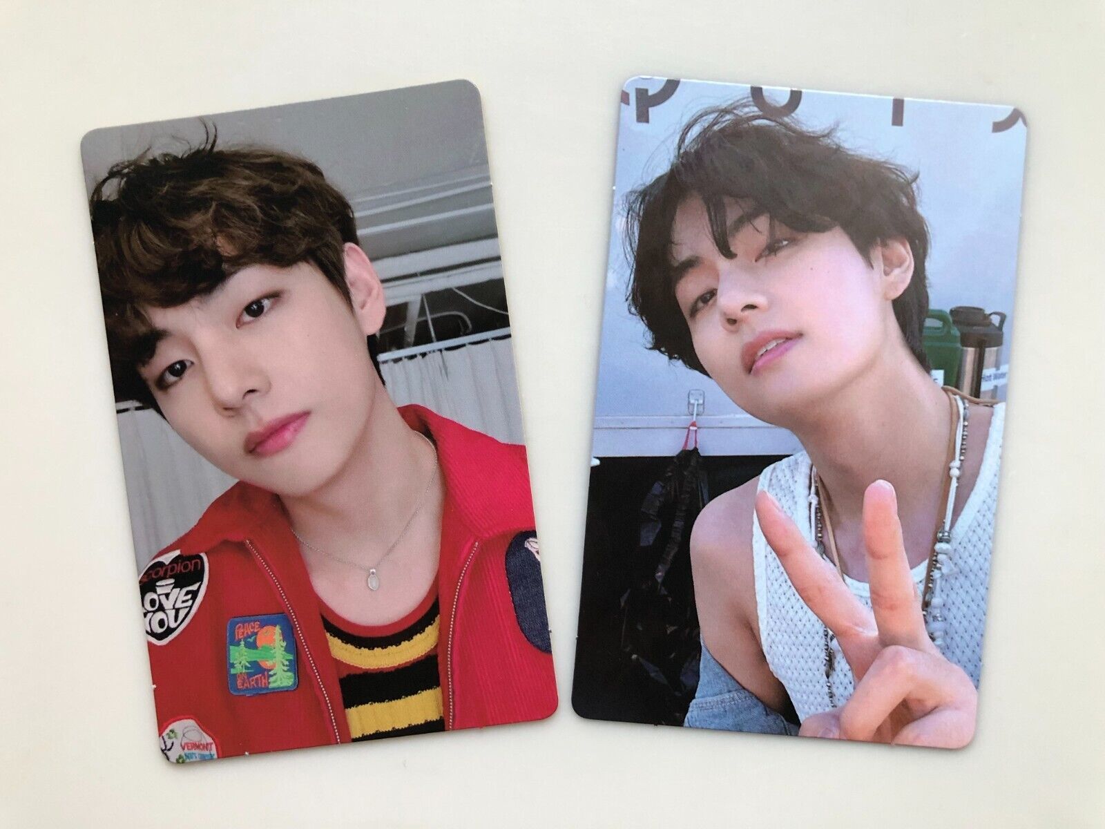 BTS V Taehyung Memories of 2021 Blu-ray & 2021 DVD Official Photo Card 2set