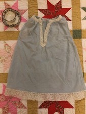 Vintage Van Raalte Nightgown Pale Blue Babydoll Petite Dupont Nylon