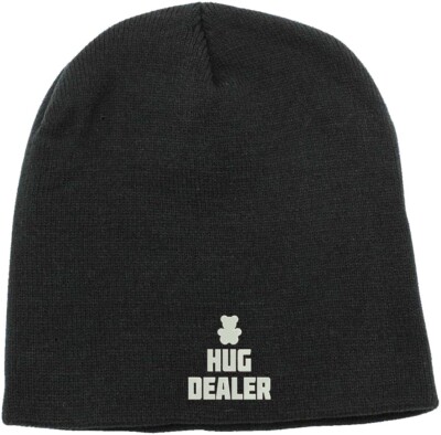Hug Dealer Funny Embroidered Beanie Cap Your Cozy Warm  display picture 1