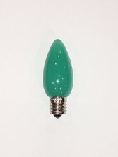 25 Green C9 LED Opaque Christmas Light Bulbs LED Bulb Dimmable