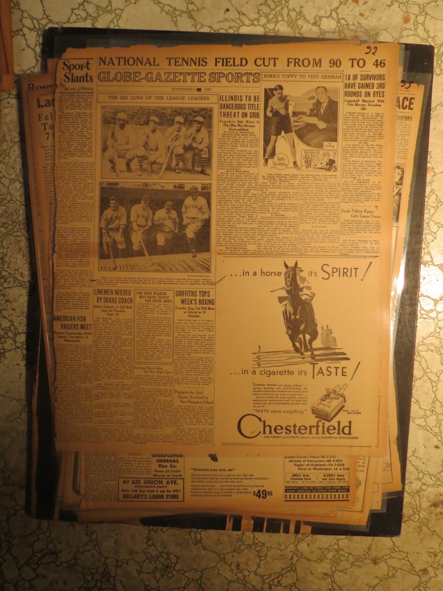 Baseball History Newspaper 1929 BIG GUNS FOXX, SIMMONS, HORNSBY CUBS