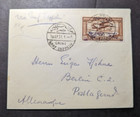 1931 Egypt Airmail LZ 127 Graf Zeppelin Cover Cairo to Berlin Germany — photo 1