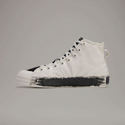 adidas Y-3 Nizza Hi Color Talc Talc Black JQ2458 Sneaker with Box