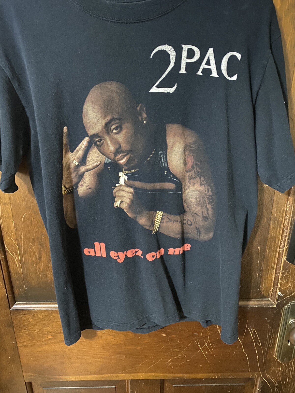 FILA T shirt 2Pac Tupac All Eyez On Me Death Row Records 2005 taglia M
