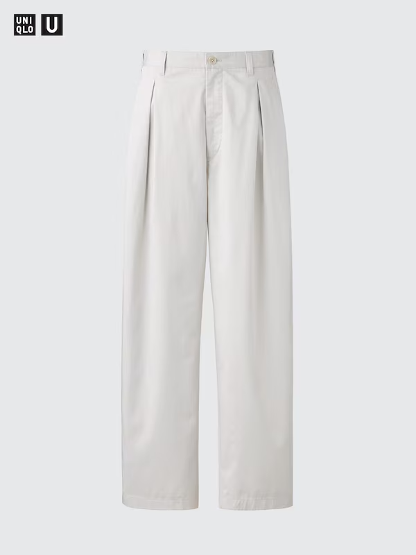 ASK availability first) UNIQLO Tuck wide pants new | eBay