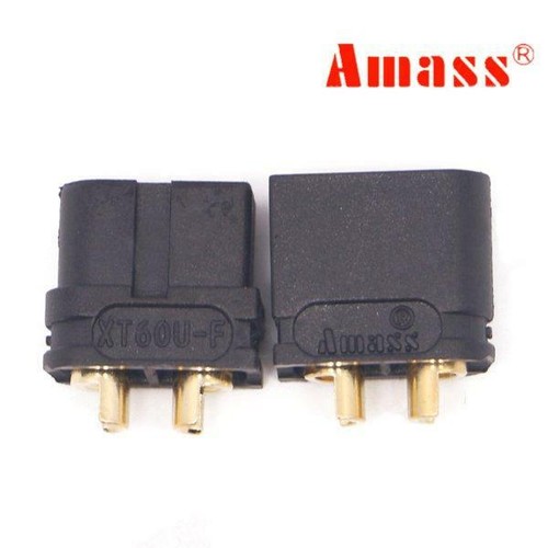 5 pairs AMASS XT60U XT60 Upgrade Plug Connector With 3.5mm Gold Plated 30A RC - Picture 6 of 9