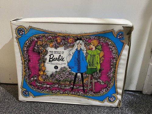 Vintage Barbie Doll Carry Case 1968 World of Barbie Double Doll Wardrobe Toy - Picture 2 of 22