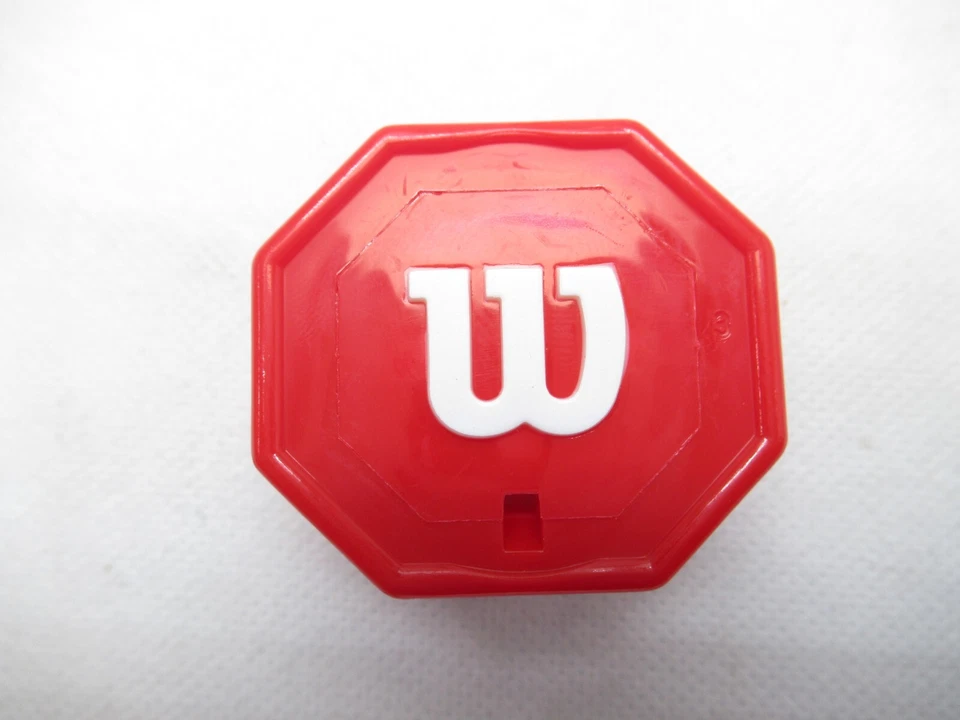 WILSON RED "PRO STAFF STYLE" BUTTCAP FOR TENNIS RACQUETS (#3: 4 3/8) + STAPLES