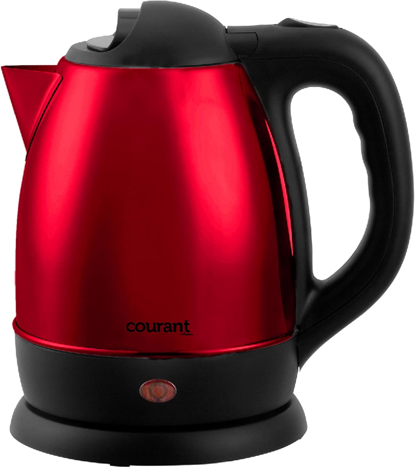 1.5 Liter Kettle Red Stainless Steel Cordless Electric Kettle with 360 Degree..-image