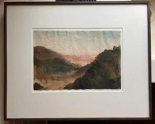 FULVIO TESTA ORIGINAL WATERCOLOR PAINTING 1983 FRAMED BEAUTIFUL!