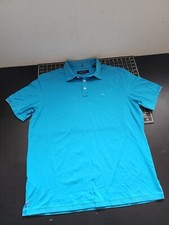 Tommy Bahama IslandZone Polo Shirt Adult Large Short Sleeve Blue Performance Men
