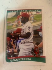 Elian Herrera Signed Card 2021 Great Lakes Loon Team Card Got Signed In Person