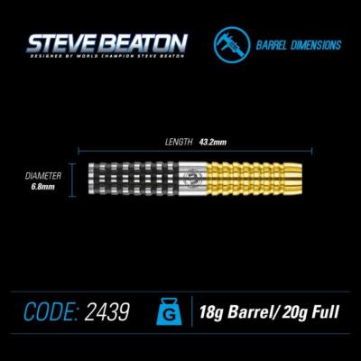 WINMAU STEVE BEATON Special Edition 90% Tungsten 20 Gram Soft Tip